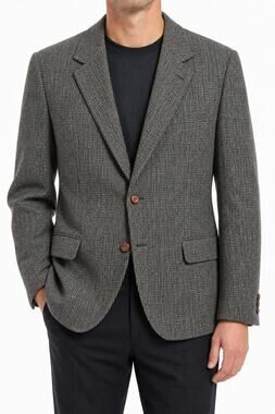 Boston Traders Men's 100% Wool Tweed Sport Coat Blazer 42L Career Fall Winter